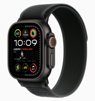 Apple Watch Ultra 2 (2024) GPS + Cellular 49mm Black Titanium Case with Black Trail Loop (Черный корпус из титана, ремешок Trail цвета черный) (M/L, 145–220 мм)