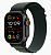 Apple Watch Ultra 2 (2024) GPS + Cellular 49mm Black Titanium Case with Dark Green Alpine Loop (Черный корпус из титана, ремешок Alpine цвета Темно-зеленый) (Medium, 145–190 мм)