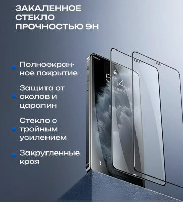 Защитное стекло SlimGlass 3D для iPhone (модель в ассортименте)